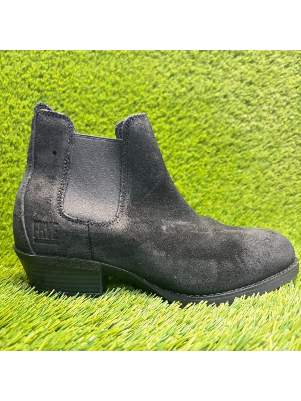 Frye Safety-Crafted Womens Size 8.5 Black Leather Steel Toe Work Chelsea Boots